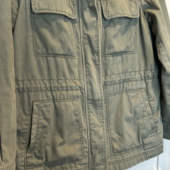 Gap Utility 100% Cotton Jacket Military Green Women size S - Picture 3 of 12